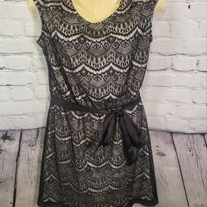 Guess Black & White Lace Dress